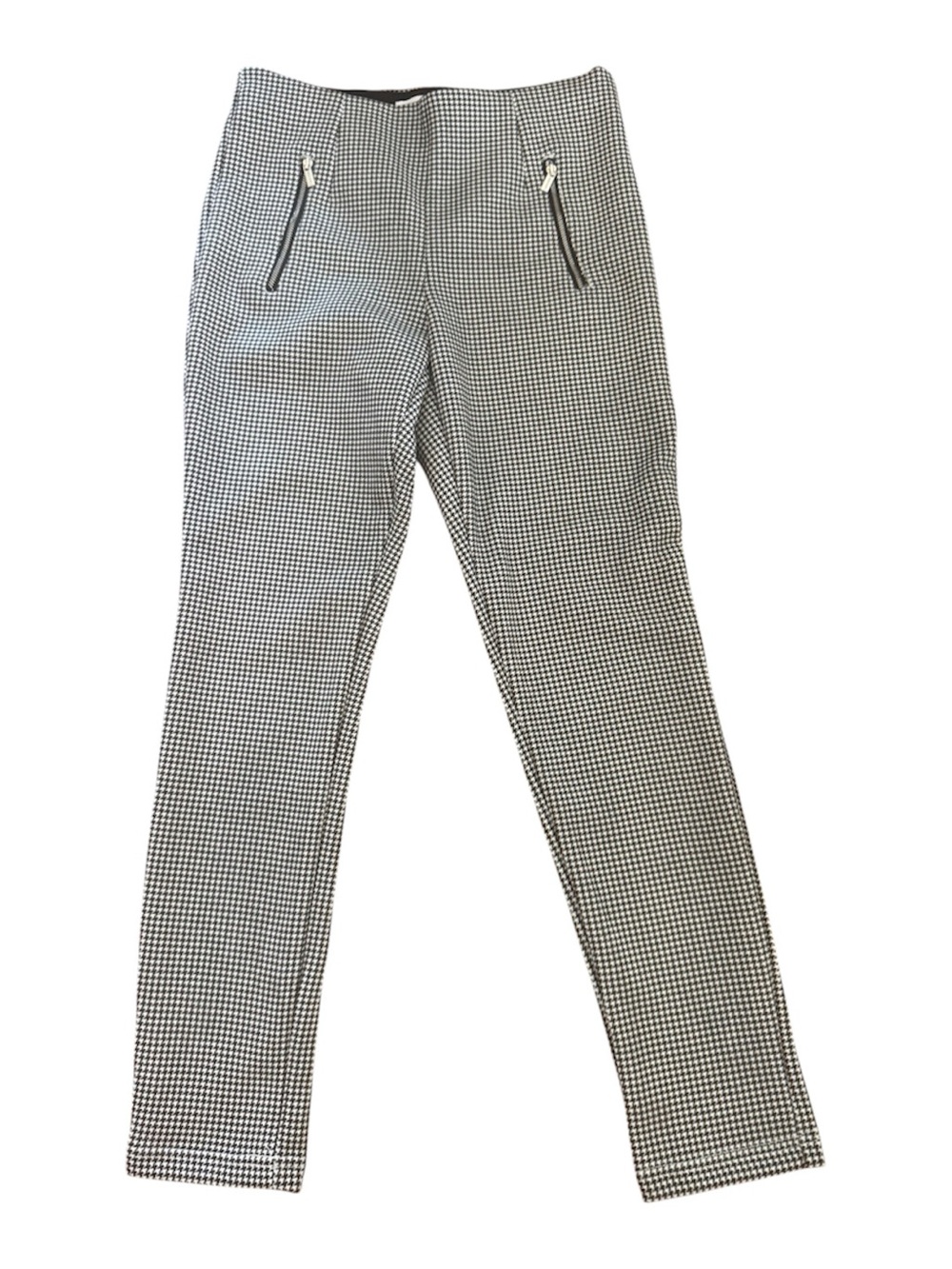 Calvin Klein Black and White Houndstooth Trousers